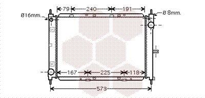 VAN WEZEL Radiaator,mootorijahutus 13002260